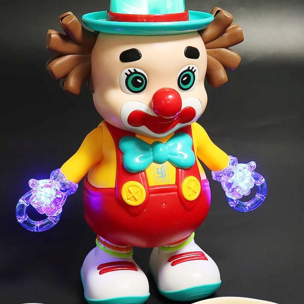 Dancing Clown Toy Doll with Light & Music, Swinging Fidget Toy for Kids Boys & Girls, Funny Weird Halloween Decoration — imag