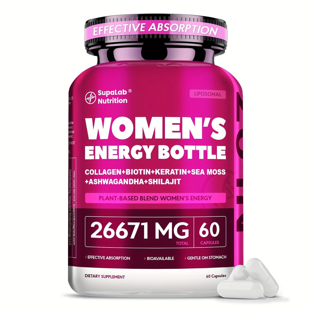 Sea Moss & Ashwagandha Women's Energy Supplement 20-in-1 with Shilajit - Hormonal Balance, Focus — image 15