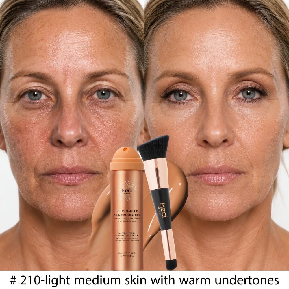 Two-Piece Spray Liquid Foundation and Brush Set with Matte Finish in Shades 110, 120 or 210 — image 12