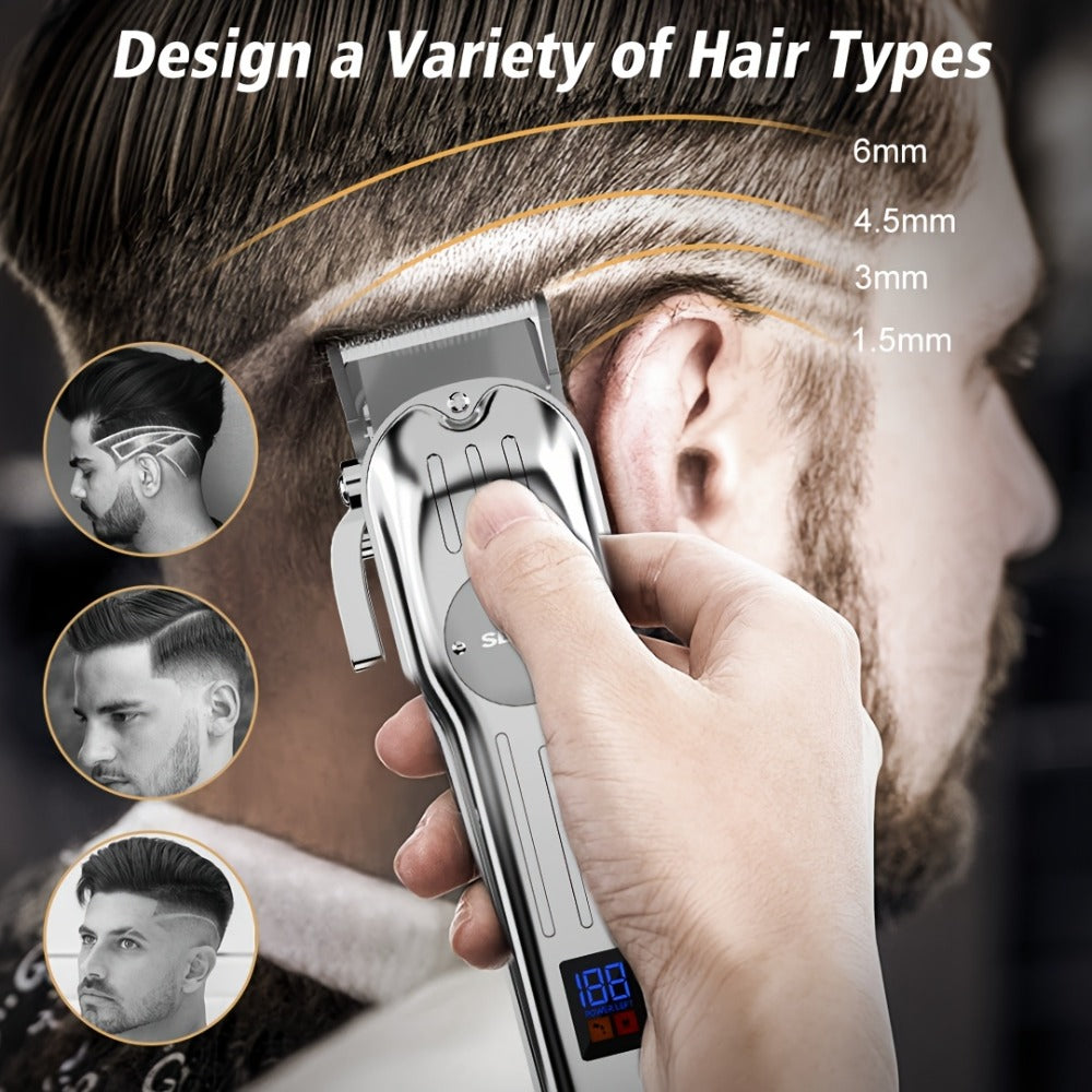 Hair Clipper Seacol Cordless Clipper Configurations with LED Displays, USB Charging and Guide Comb Accessories — image 5