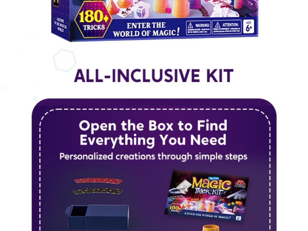 180+ Magic Tricks Kit for Kids, Complete Magician Starter Set with Step-by-Step Video Lessons, Magic Wand — image 12