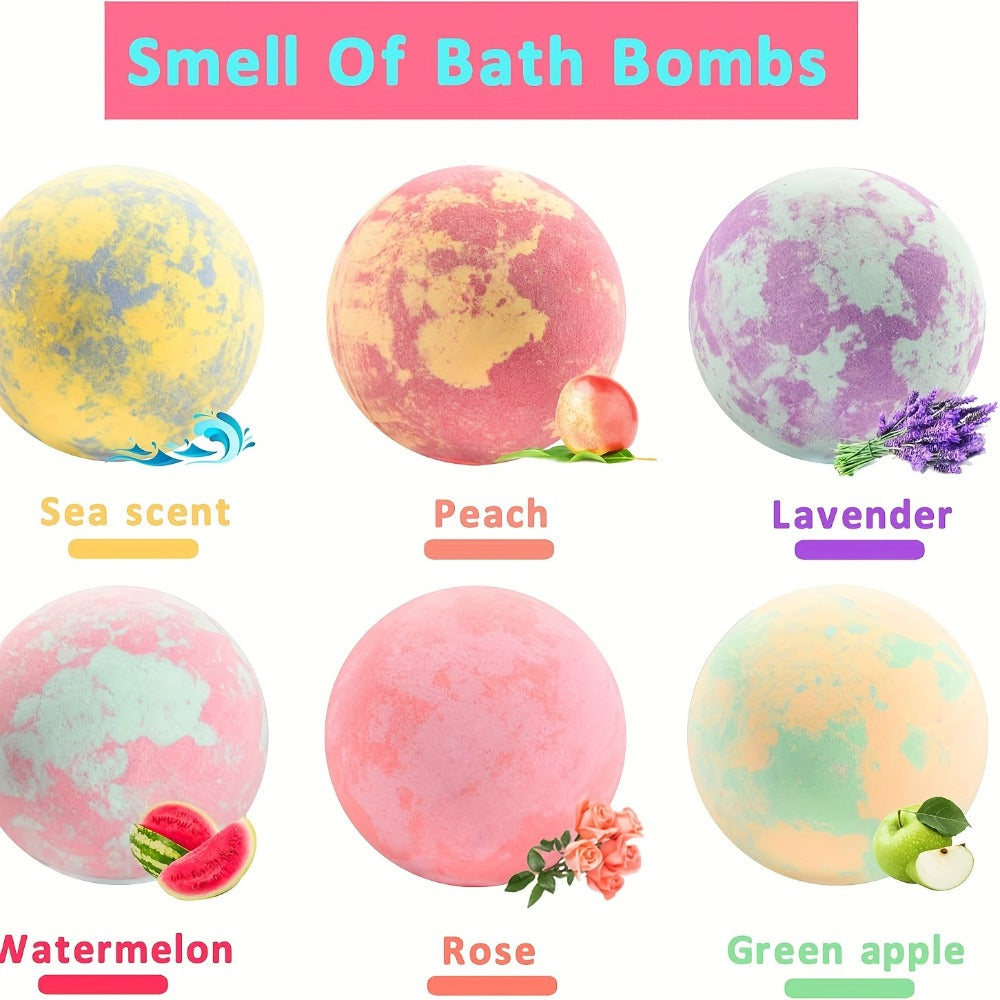 Bath Bombs, 6-Piece Unicorn Surprise Gift Set with Colorful Round Fizzers, Bracelet and Ring Accessories — image 5