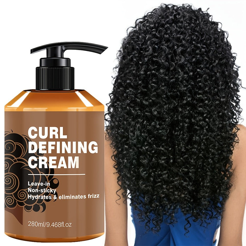280ml Curl Defining Cream in Pump Bottle with Leave-In Styling Directions for Wavy and Curly Hair — image 6