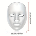 LED Light Therapy Face Mask 7 Color Photon Skin Rejuvenation - Acne Treatment Wrinkle for Bath Time, Home Spa and Personal Ca