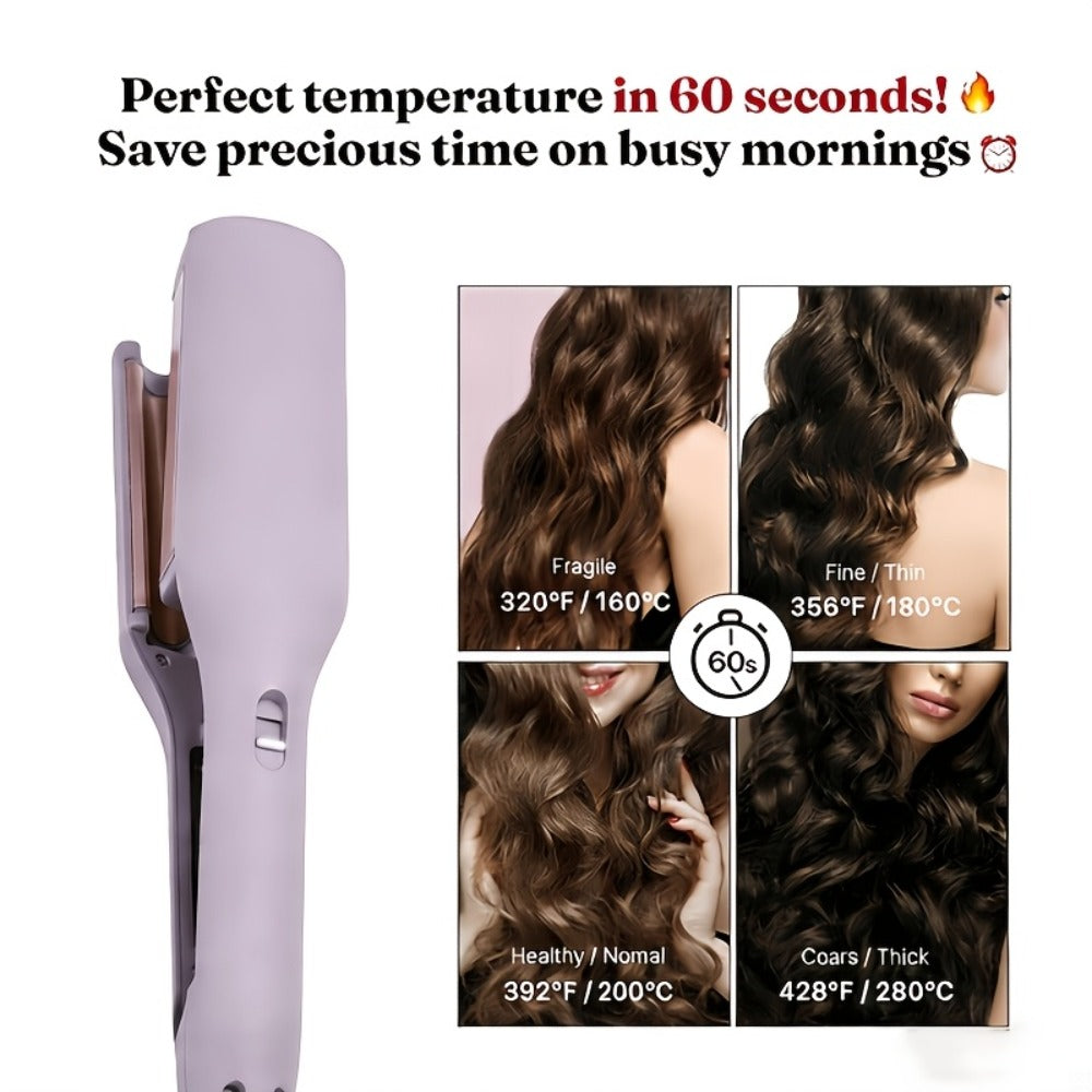 32mm Professional Curling Iron for Waves & Deep Curls with Anti-Scald Safe Temp Control, Salon Curl Iron for Women — image 11