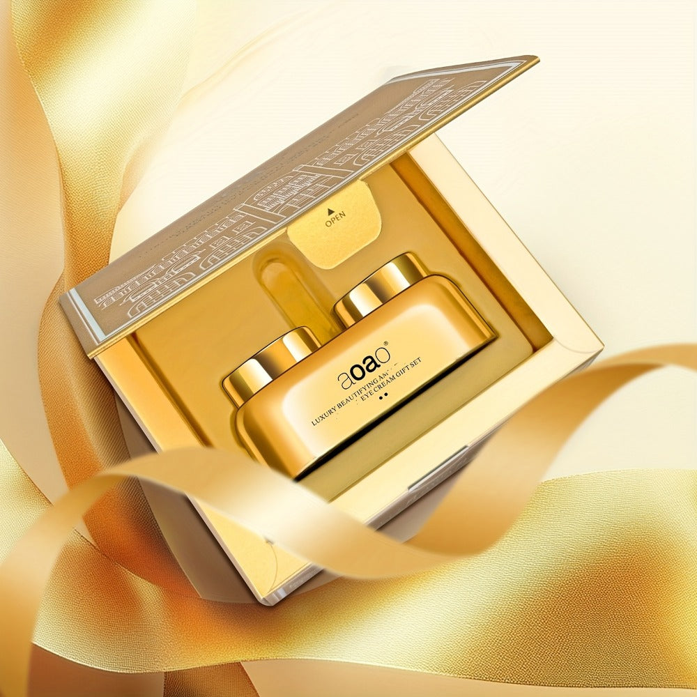 aoao Day and Night Eye Cream Two-Piece Set with Separate 18g Gold-Tone Cosmetic Jar Containers — image 6