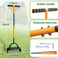 Dual-Plate 38-Inch Manual Lawn Aerator with 16-Spike Plate, 8-Hollow-Corer Plate and T-Handle — image 1