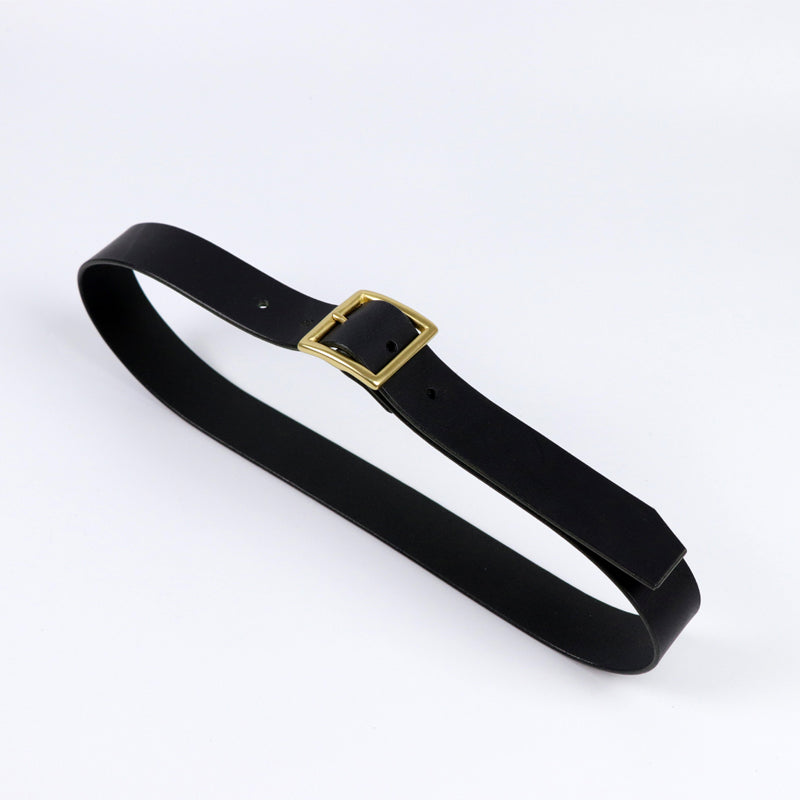 Amekaji Pure Copper Fabric Retro Industrial Style Japanese Character Buckle Belt