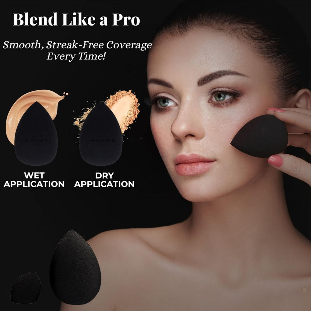 Makeup Brush Set, 23-, 44- or 47-Piece Nylon Bristle Kit with Blending Sponges and Leopard, Beige or Black Bag — image 13