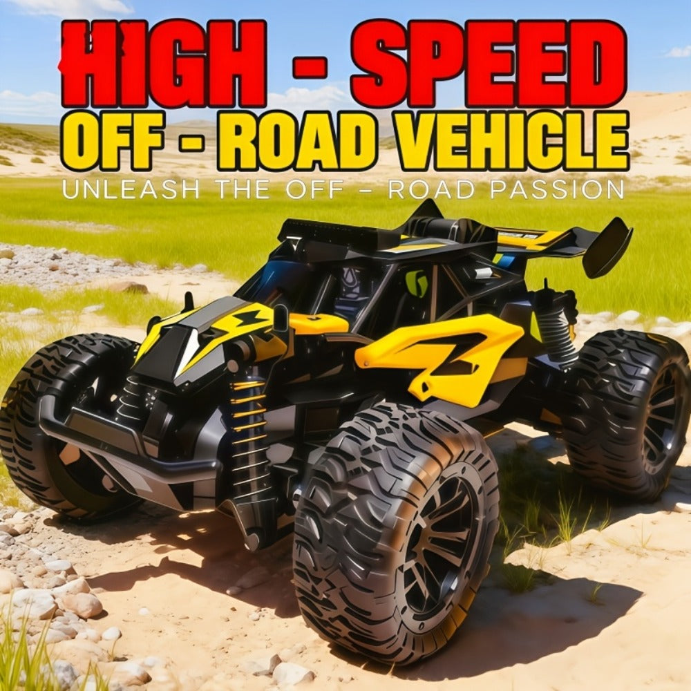 RC Off-Road Car with LED Lights for Kids Ages 6+, High Speed Remote Control Buggy Light-Up RC Truck for Boys & Girls — image 