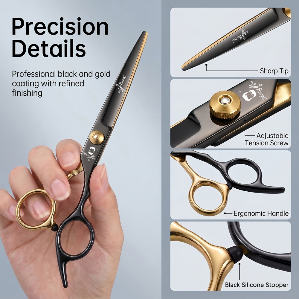 Hair Cutting Scissors Kit 13 Piece – Professional Barber Shears Set with Thinning Shears, Blending Scissors & Accessories — i