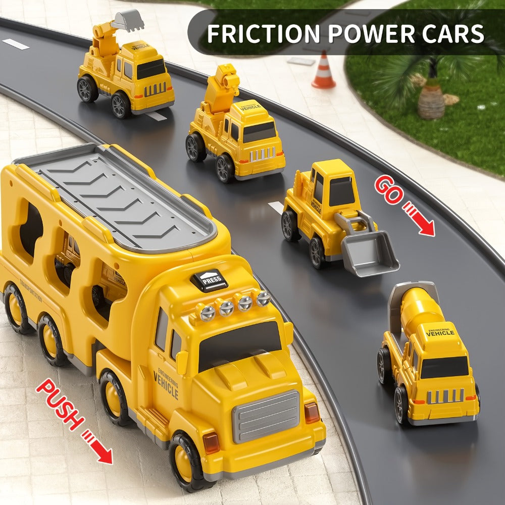 Construction Carrier Truck Toy Set for Kids Ages 3-7 with the Listed Color, Size or Set Options for Everyday Use — image 8