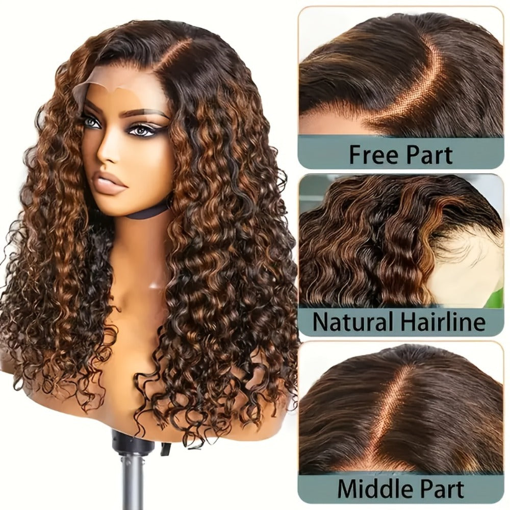 Deep Wave Human Hair Wig with 13x4 HD Lace Front, 180% Density and 14-34 Inch Length Options — image 7