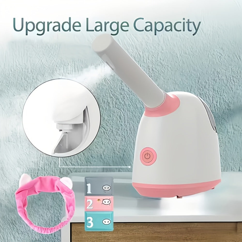 Pink Tabletop Facial Steamer Family with Five Regular, Upgraded, 3-in-1, Large-Tank or Portable Options — image 7
