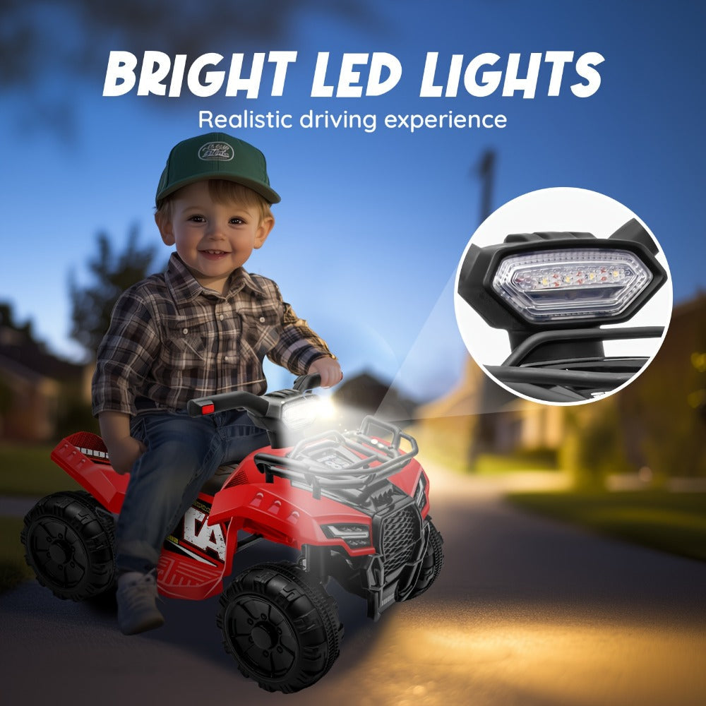 6V Kids Ride On ATV 4-Wheeler Quad Electric Toy Car for Toddlers 18-36 with the Listed Color, Size or Set Options for Everyda
