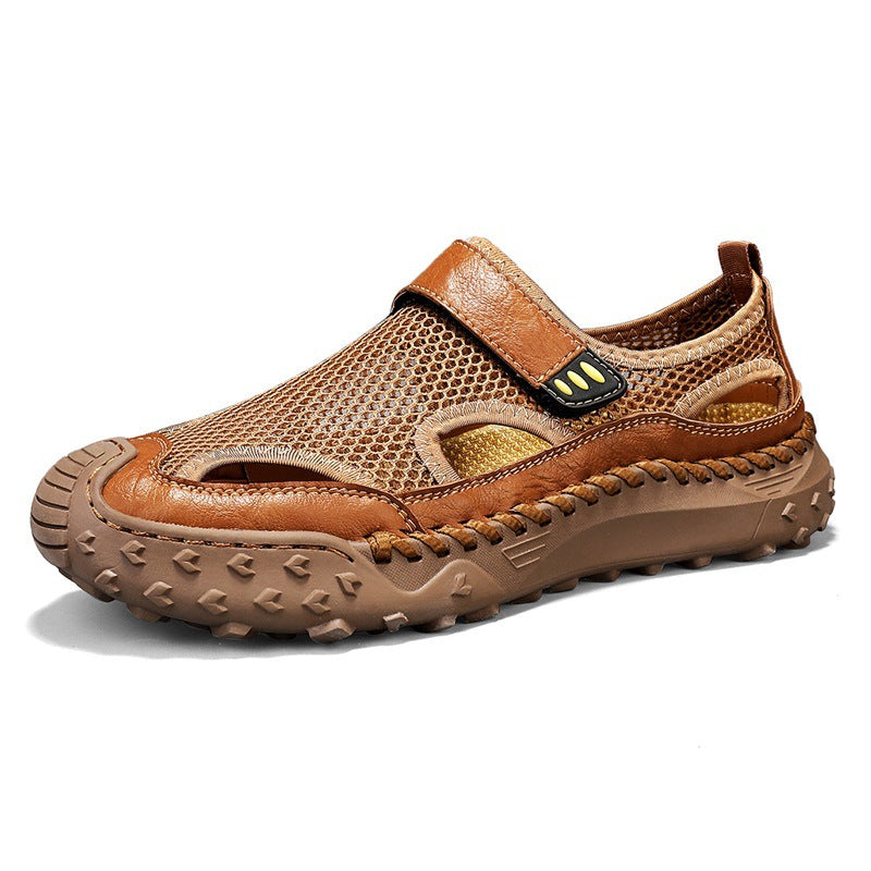 Summer Outdoor Casual Hollow Mesh Surface Breathable Men's Sandals