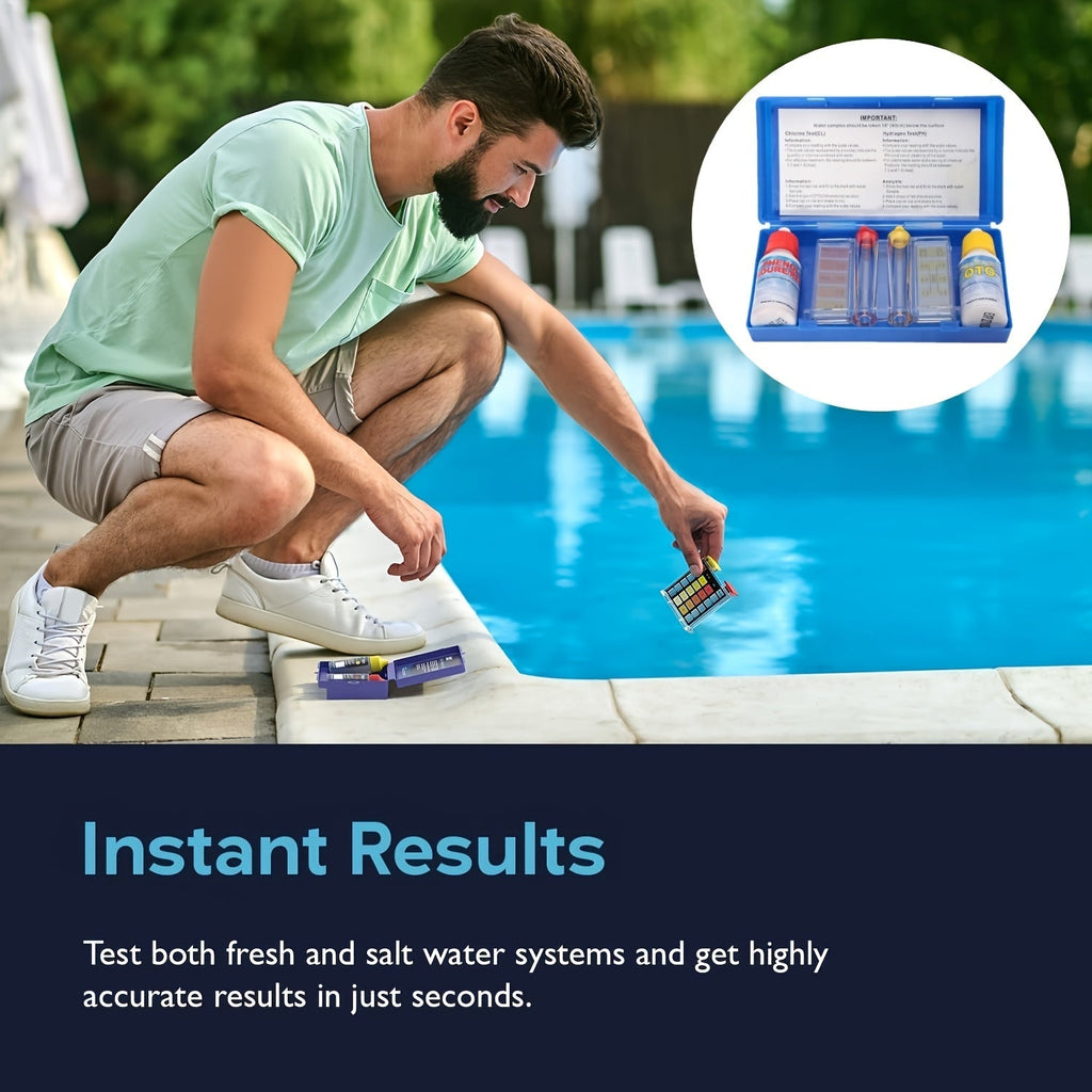 Pool Test Kit pH Reagent, Swimming Pool Spa Hot Tub Water Testing for Garden, Patio and Yard Use — image 2