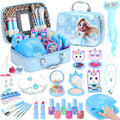Kids Makeup Set for Girls, 2-in-1 Princess Makeup & Nail Art Kit, Pretend Play Cosmetics with Nail Polish — image 1