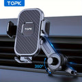 Three-Point Air-Vent Phone Mount with Extendable Hook, Adjustable Arm and Black Finish for In-Car Viewing — image 1