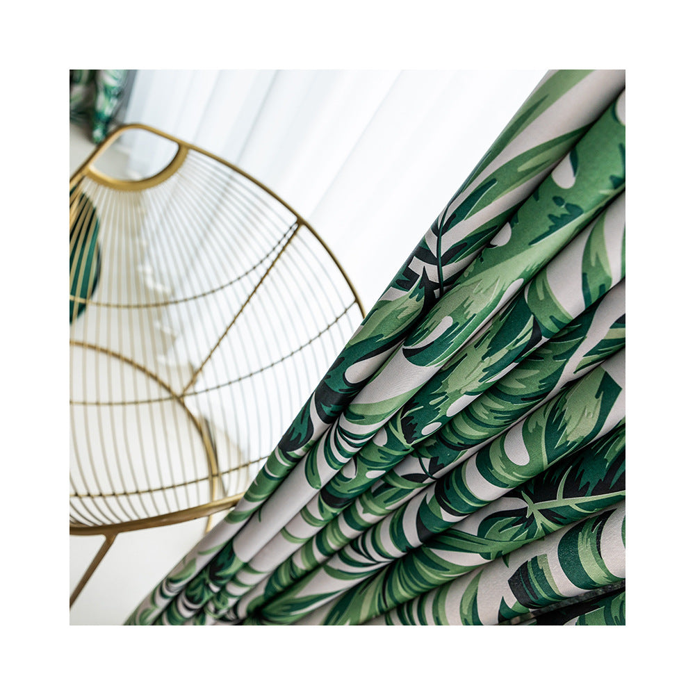 Simple Single-sided Light Printed Cloth Curtain