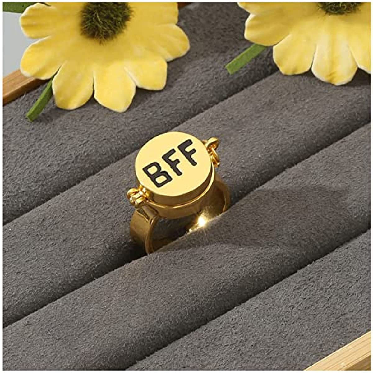 New cute SpongeBob Patrick friendship bff open ring forever best friend gift