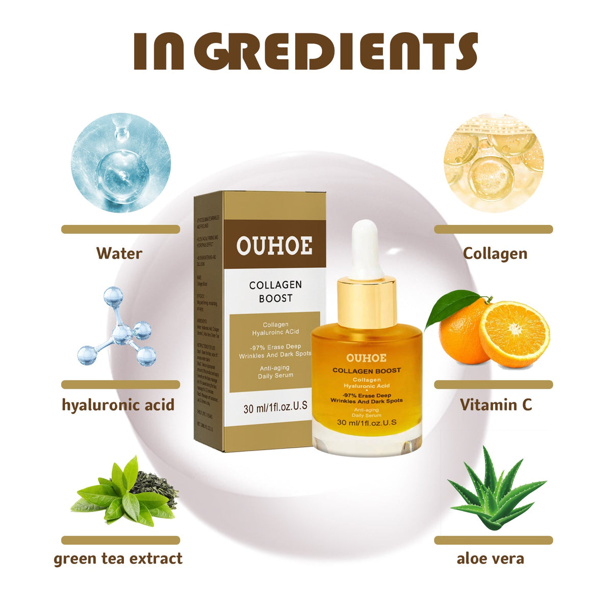 Collagen Facial Essence Moisturizes And Firming Facial Skin, Reduces Fine Lines, Hydrates And Moisturizes Tender Skin Essence