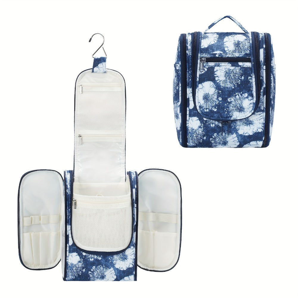 Toiletry Bag Hanging Large-Capacity Makeup Organizer with Hook, Multiple Compartments and 16 Print Options — image 15