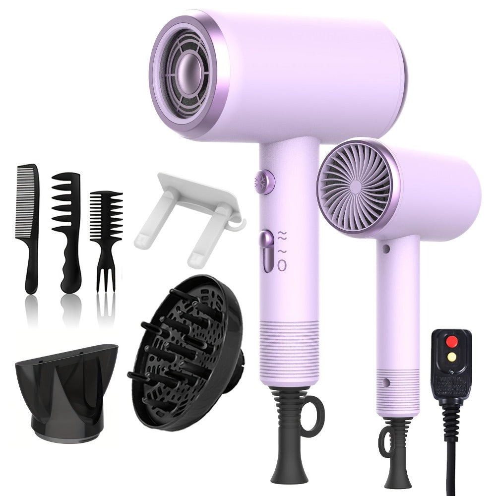 Ionic Hair Dryer 1600W with Diffuser Concentrator Nozzle 2 Speed 3 Heat Settings Cool Shot, for Home, Travel and Salon Hair S