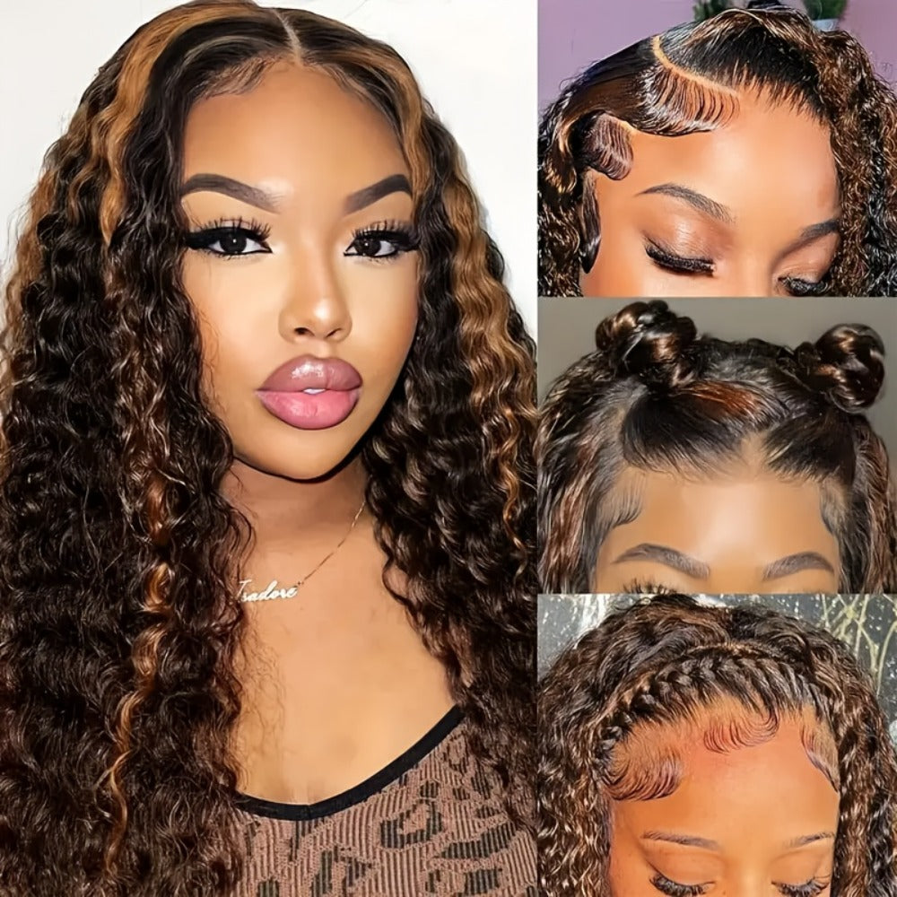 Deep Wave Human Hair Wig with 13x4 HD Lace Front, 180% Density and 14-34 Inch Length Options — image 8