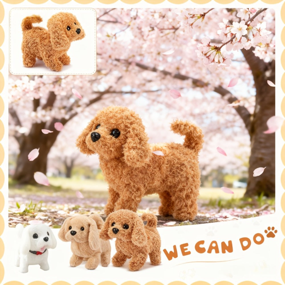 Walking Dog Toy for Kids Furry Interactive Puppy That Walks and Barks with the Listed Color, Size or Set Options for Everyday