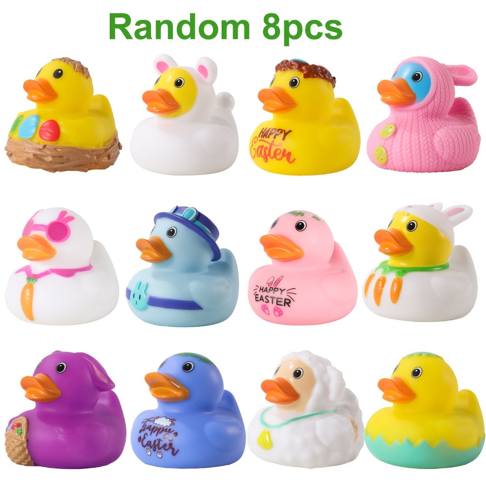 Light Up Duck Bath Toys for Toddlers, Color-Changing Floating Rubber Ducks, Sensory Water Bath Time Toys for Boys & Girls — i