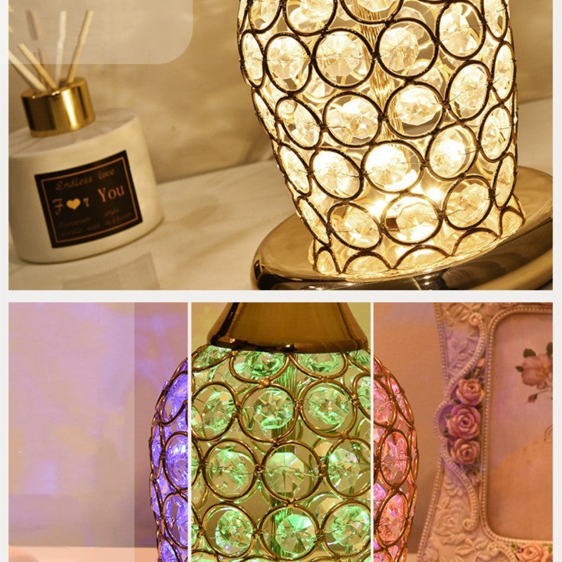 Crystal Table Lamp Ins Modern Bedroom Warm
