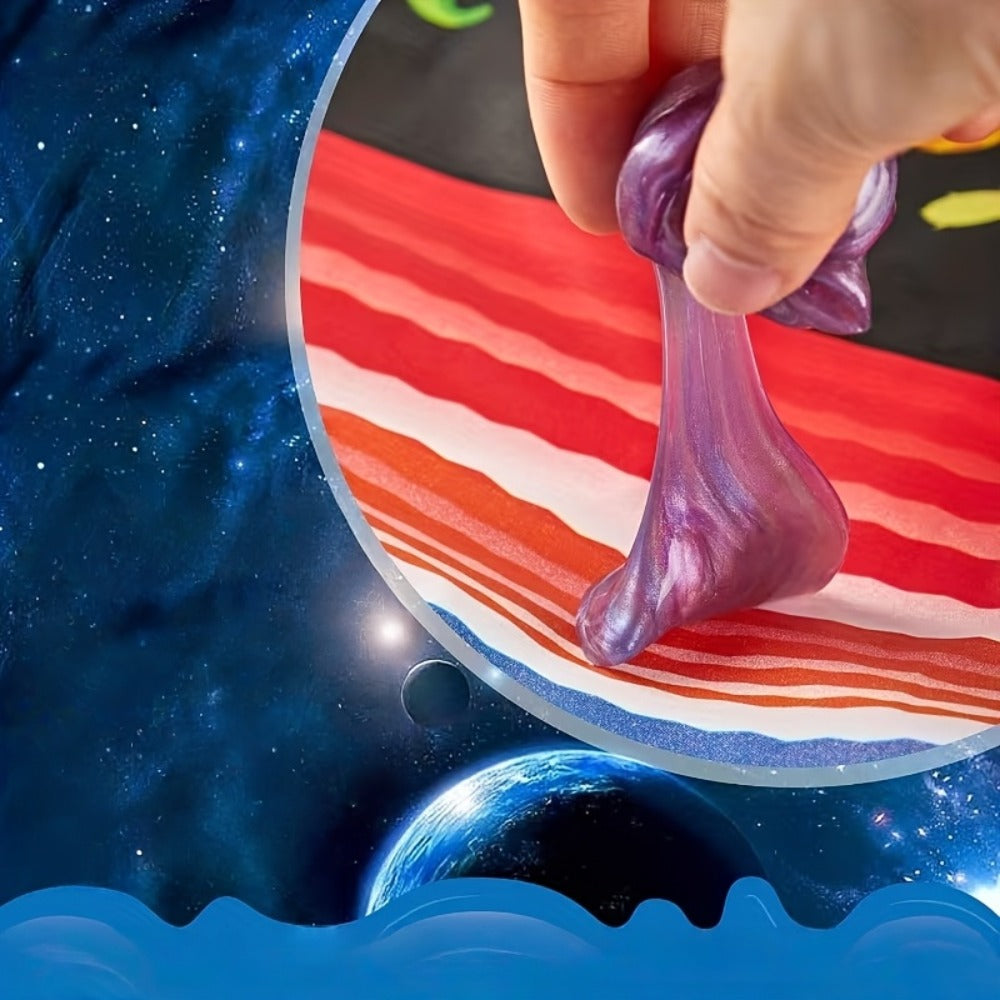 Galaxy Slime Balls 36 Pack Party Favors, Non-Sticky Bendable Slime Spheres for Kids Birthday, Classroom Rewards — image 3