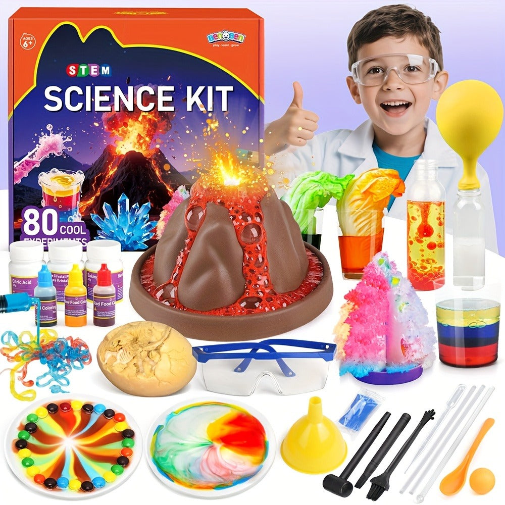 STEM Science Kit for Kids Ages 6-12, 60 80 105 Lab Experiments, Chemistry Set with Crystal Growing & Chemical Reactions — ima