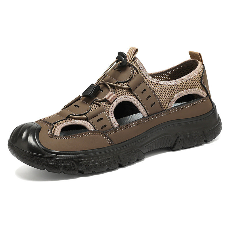 Summer Beach Hole Wading Rotating Button Sandals Men's Casual Shoes