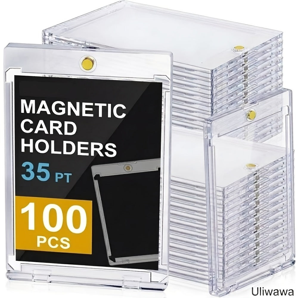 35pt Magnetic Trading Card Holders with Recessed Corners in 25, 50 or 100 Piece Pack Options — image 4