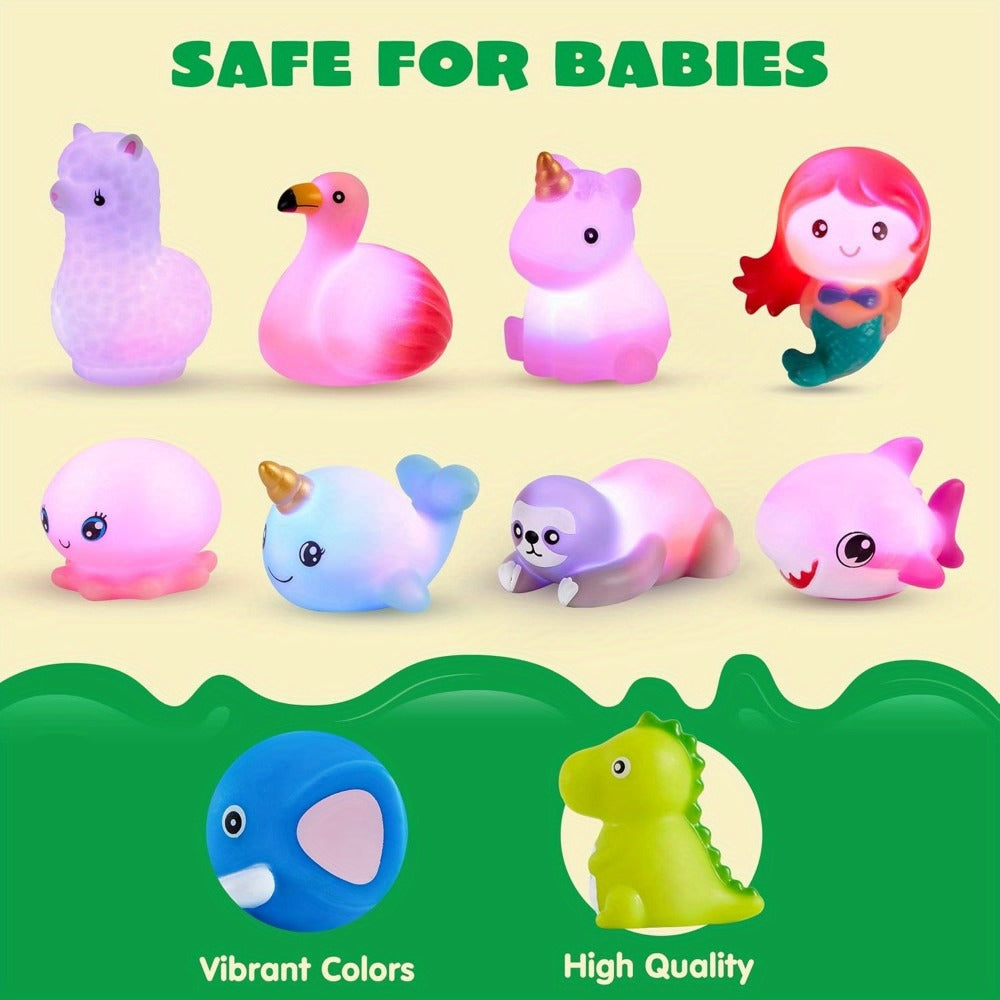 Colorful Light-Up Mermaid and Animal Bath Toy Sets with 2, 6, 8 or 12-Piece Checkout Options — image 8