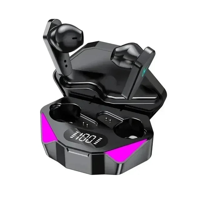 X15 juegos de deportes electrónicos inalámbricos TWS de dos orejas comen pollo con baja latencia pantalla digital táctil 5.0 auriculares Bluetooth - V.I.P Digital Presence