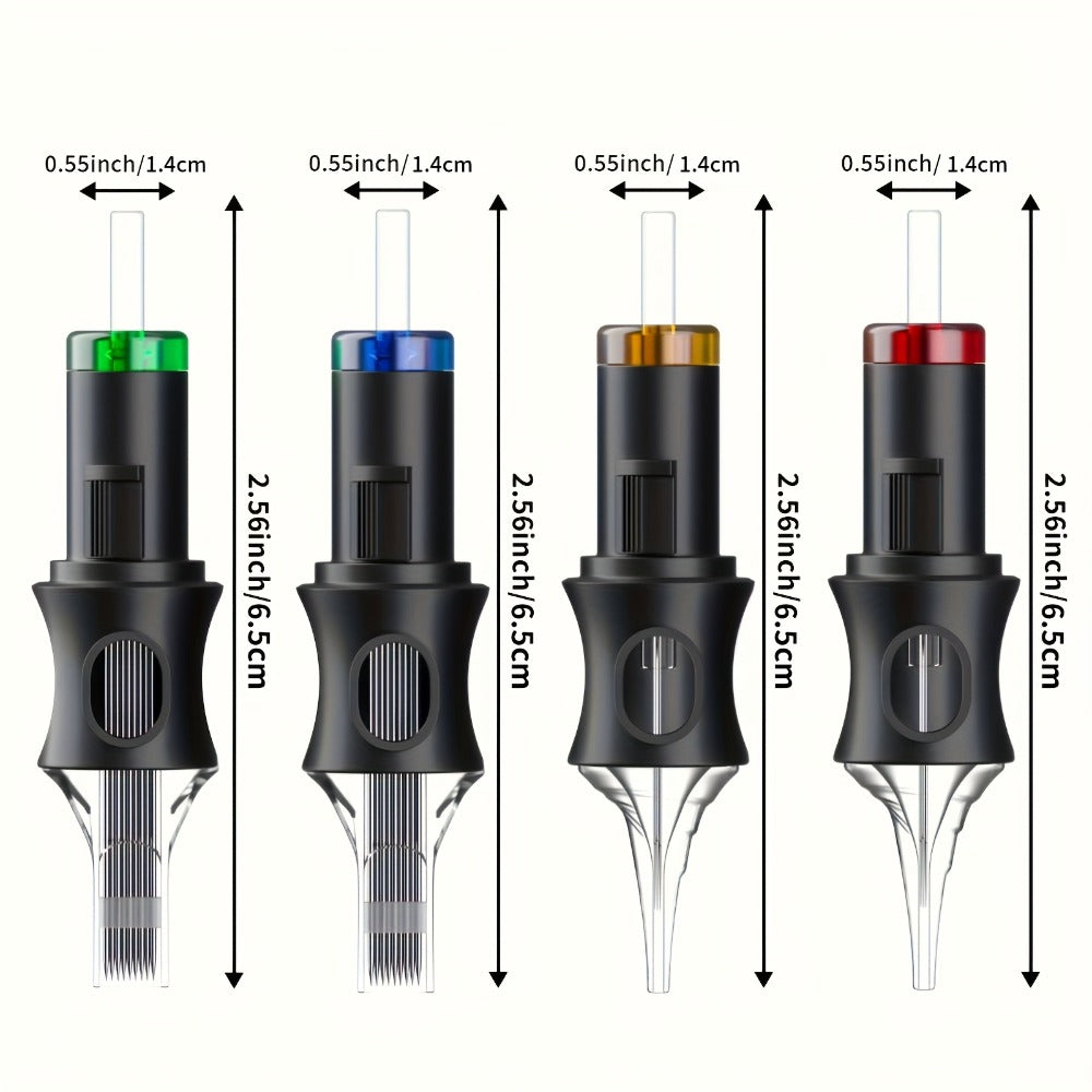Tattoo Cartridge Needles with POSEIDON V5 Label, 50-Piece Mixed or Round Liner Pack Options — image 4