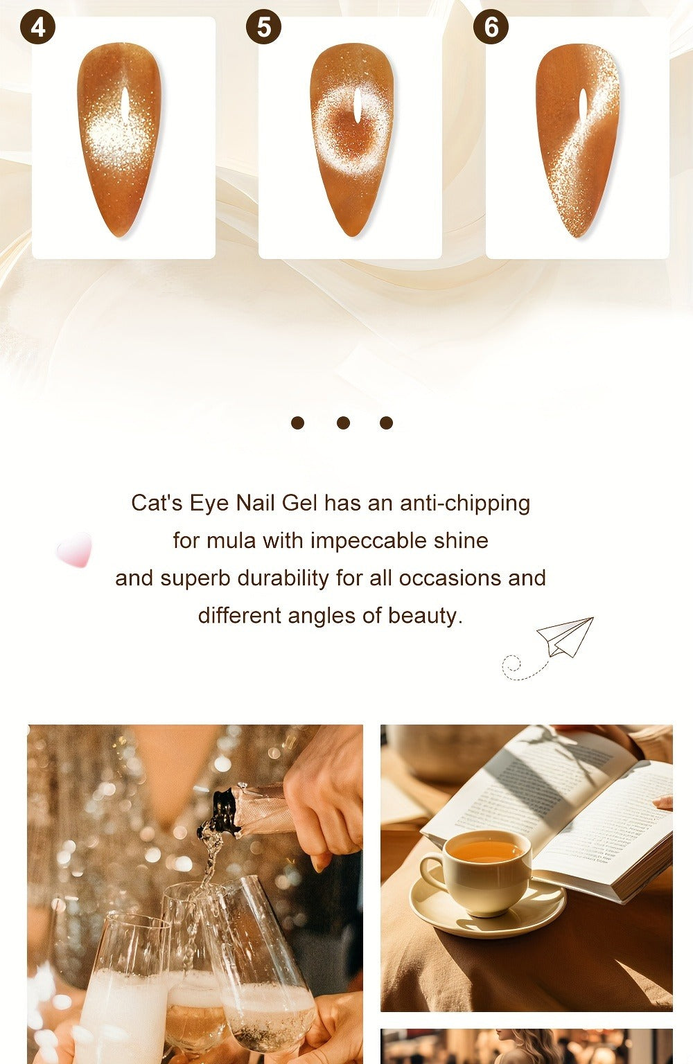 Cat Eye Gel Polish 8ml Holographic Chameleon Flash – Magnetic Sand 3D Color-Shifting Semi-Permanent UV LED Gel Varnish for Sa