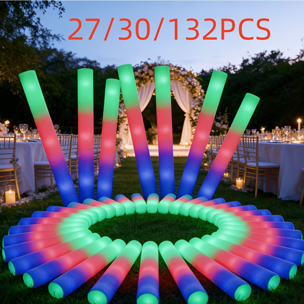 LED Light Up Foam Glow Wands 27/30 Pack with the Listed Color, Size or Set Options for Everyday Use — image 9