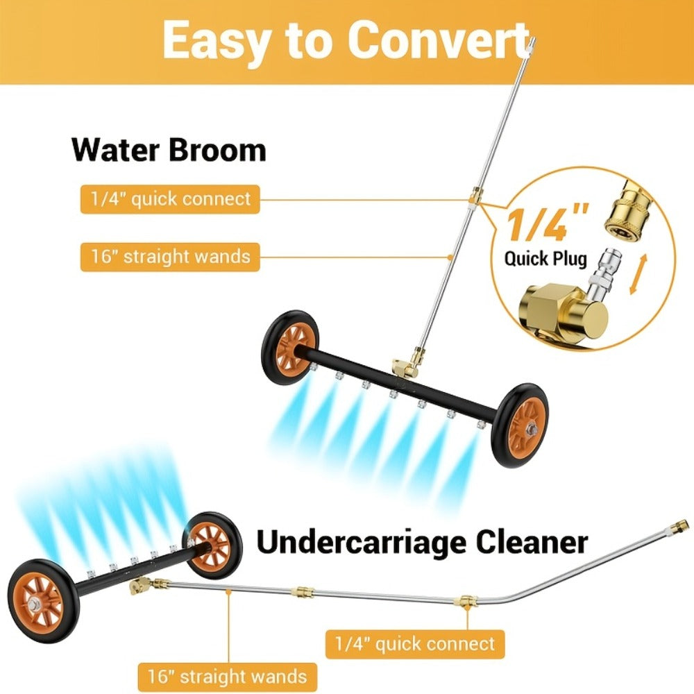 Undercarriage Cleaner with 4000 PSI Rating, Seven Nozzles, Rolling Bar and Three Extension Wands — image 7