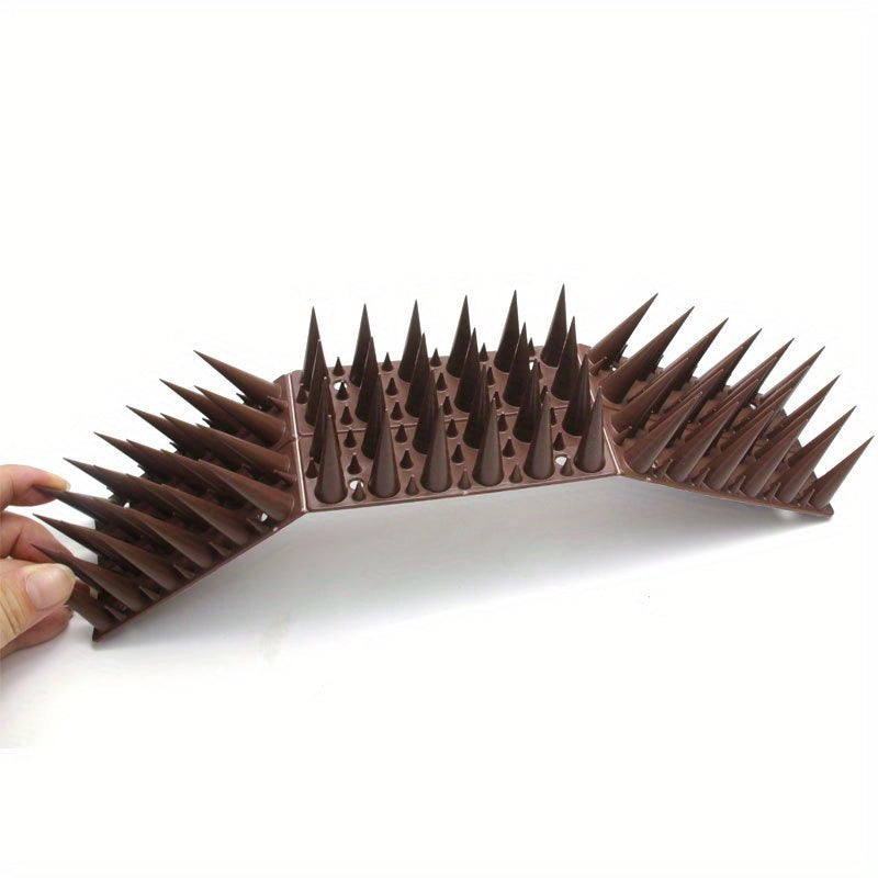 Bird Spikes, 4 Row Fence Balcony Window Sill Ledge for Garden, Yard and Pest Management, with the Listed Configuration — imag