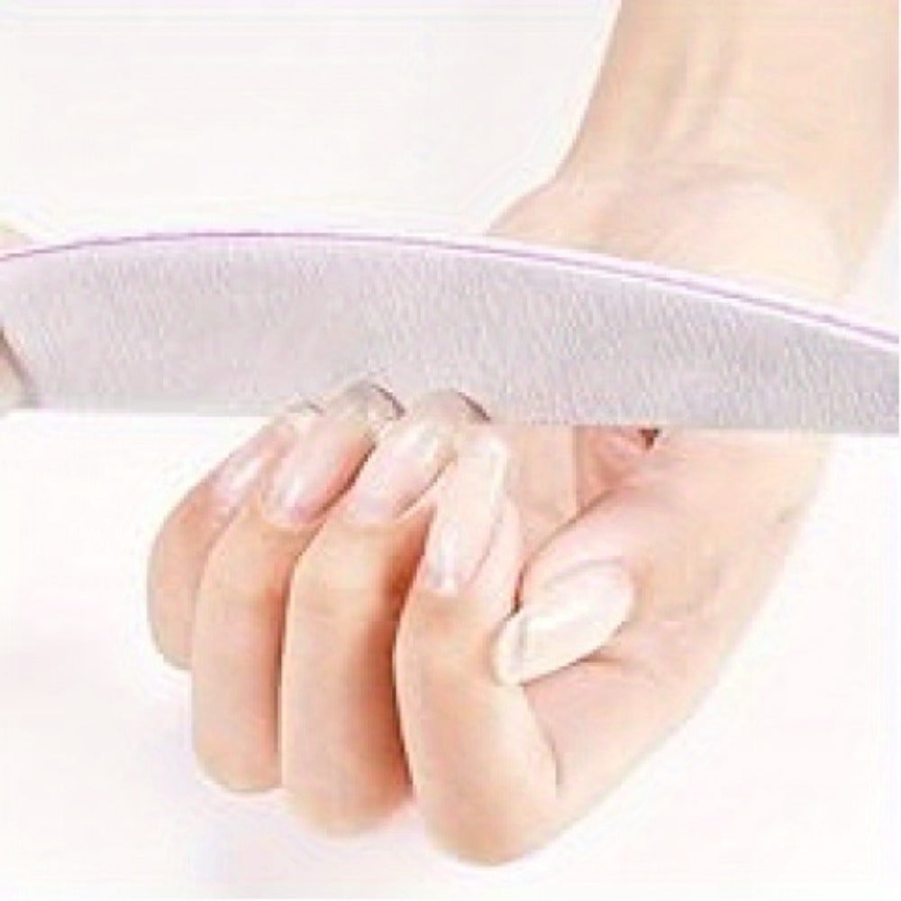 Nail Files and Buffers Professional 100 180 Grit Double-Sided Sanding Boards Reusable Polishing Blocks for Manicure Pedicure 