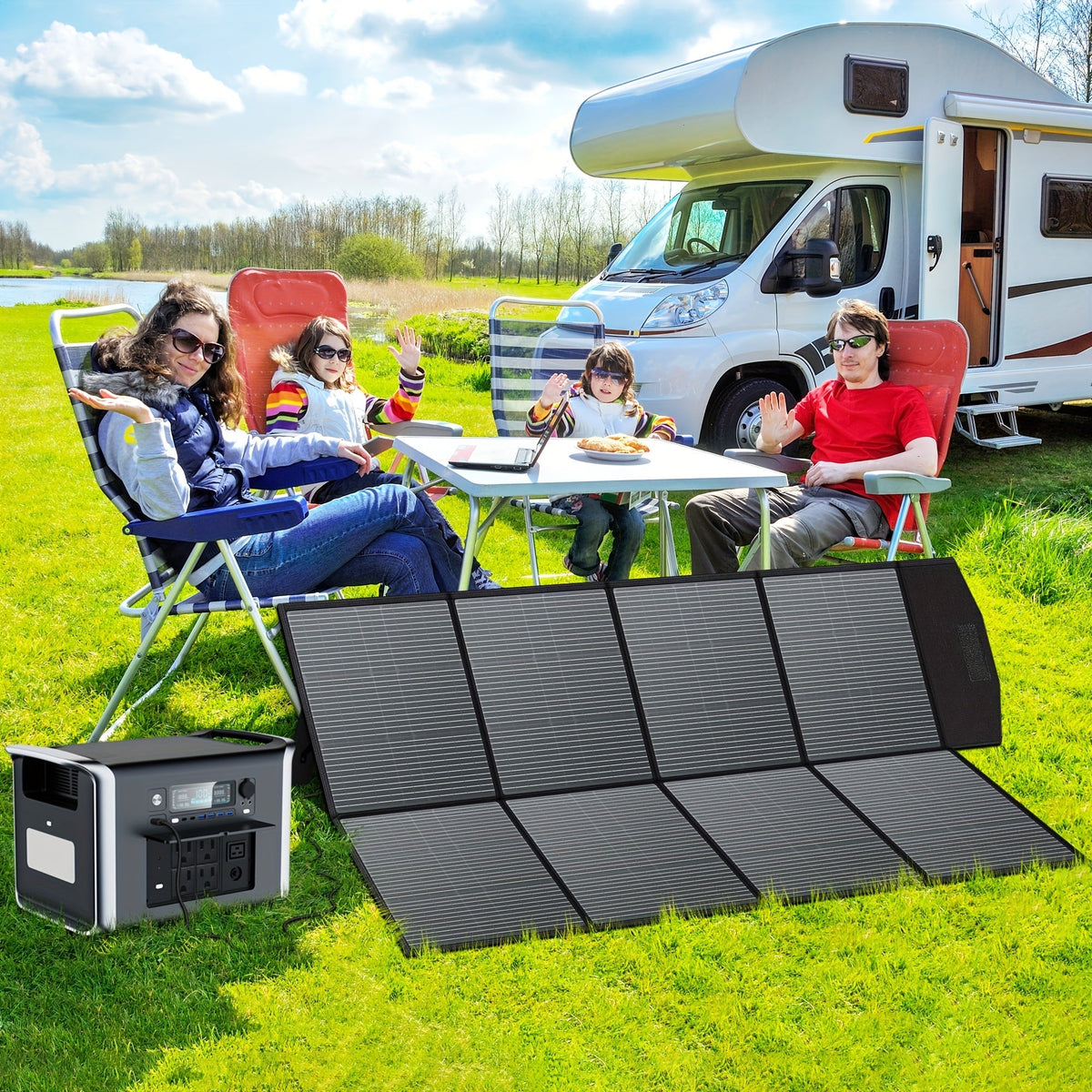 Monocrystalline High Power Solar Panel, 400W/200W/100W Portable Solar Panel, Foldable Solar Blanket — image 1