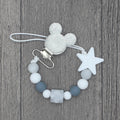 Silicone Round Beads and Star Beads Pacifier Clip Chain Strap Cute Dummy Nipple Leash Strap for Infant Toddler Baby Feeding - V.I.P Digital Presence