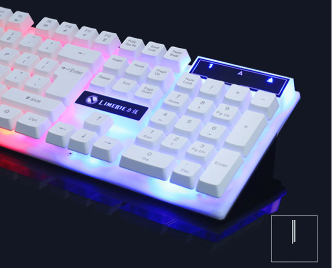 GTX300 Gaming CF LOL Gaming Keyboard Mouse Glowing Set