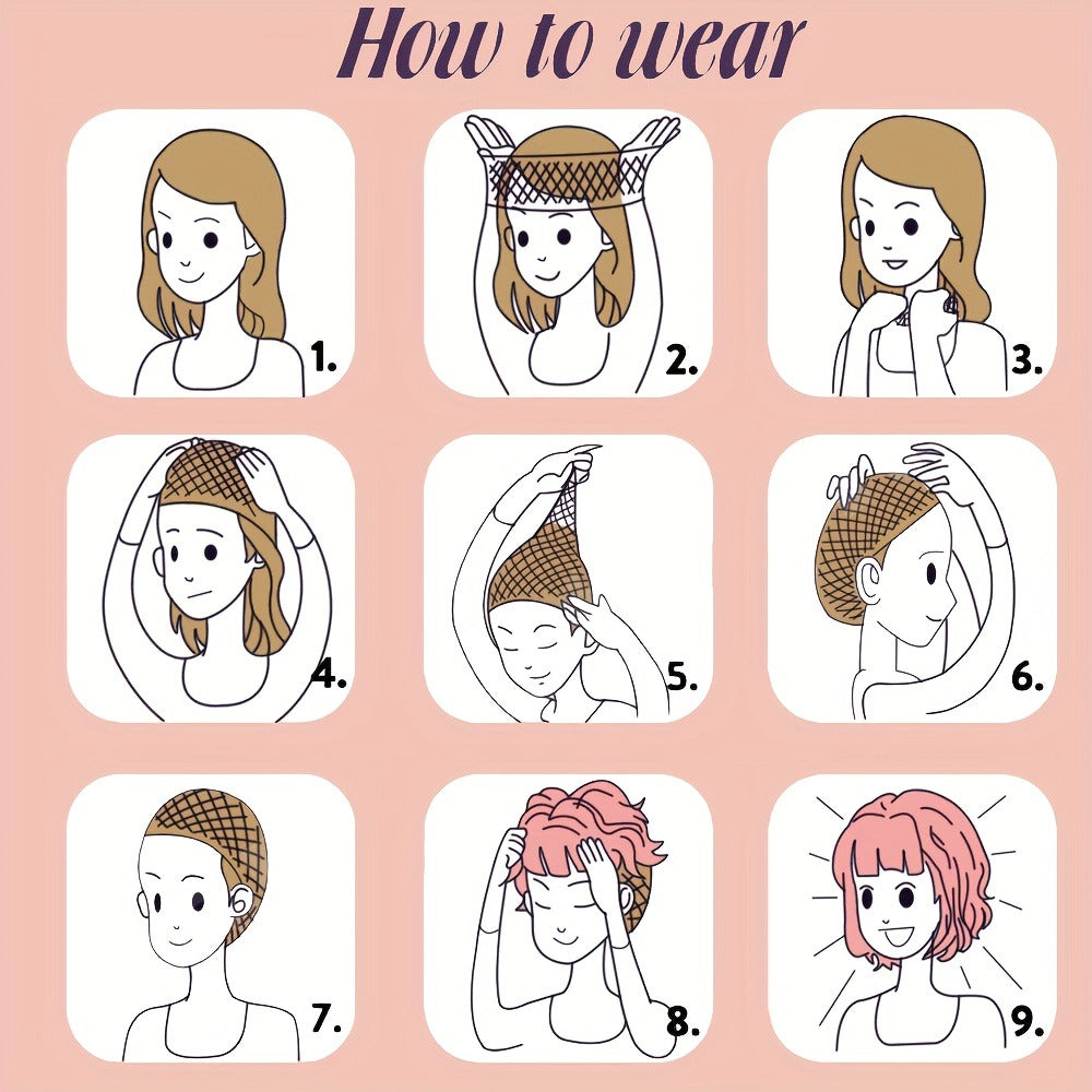 Synthetic Wig 12-Inch Loose-Curly Afro Bob with Rose Net Cap in Black, Brown or Deep Red for Holiday Styling — image 9