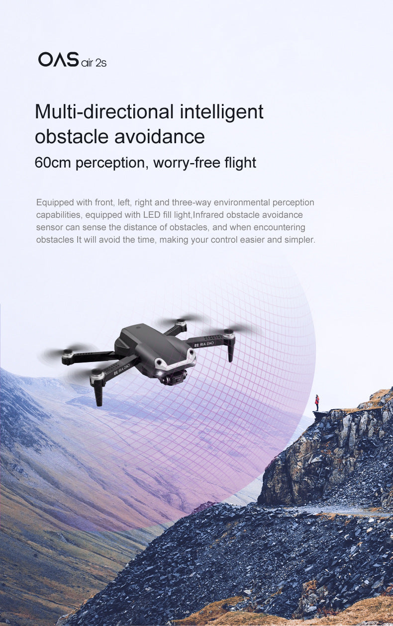 UAV Folding Four Axis 4K High Definition Dual Camera Aerial Model