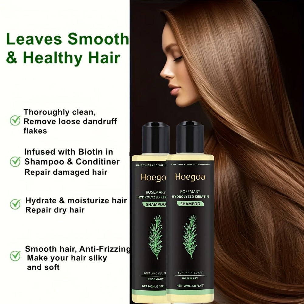 Rosemary Shampoo 2 Pack for Women & Men, Deep Cleansing Strengthening Hair Care with Rosemary Extract — image 8